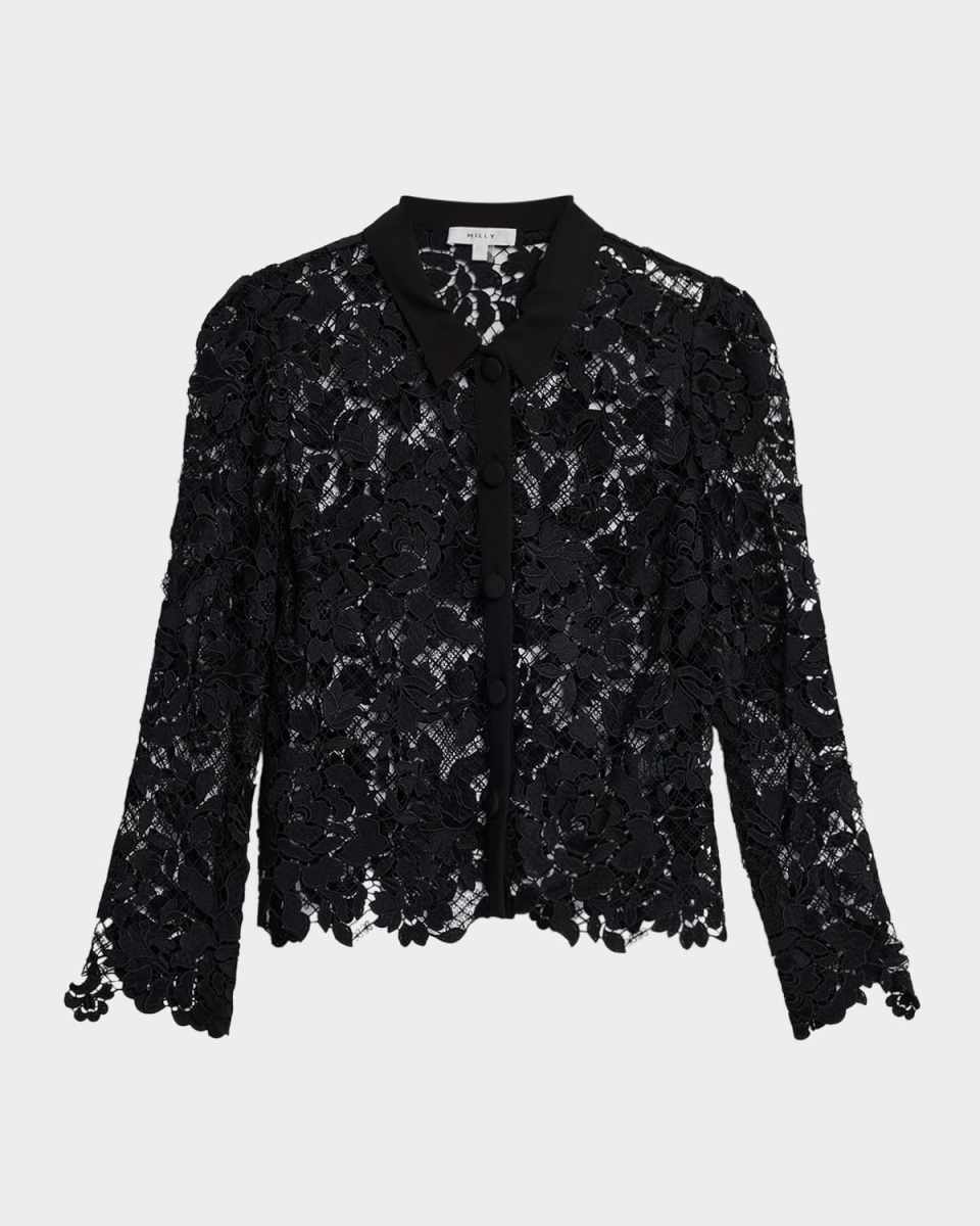 June Rose Mosaic Lace Blous